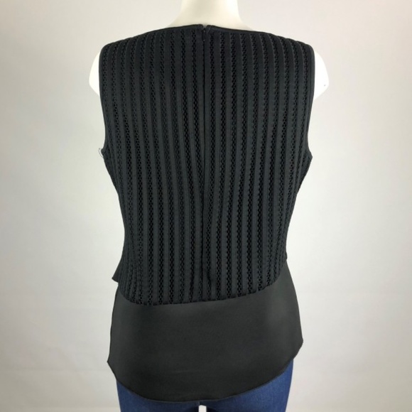 Samuel Dong Black Sleeveless Top Size L - Picture 2 of 4